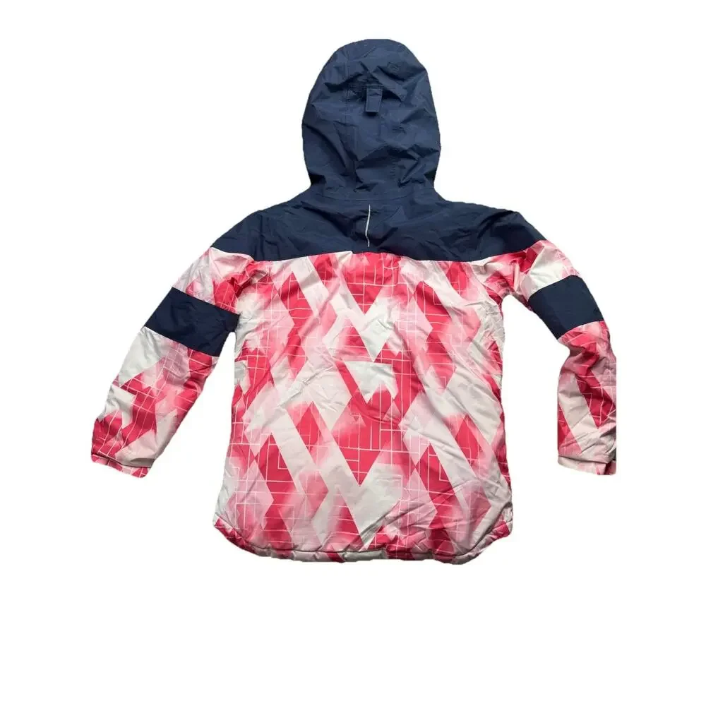 Columbia Girl's Pink Navy Mighty Mogul II Insulated‎ Winter Snow Jacket Size XL